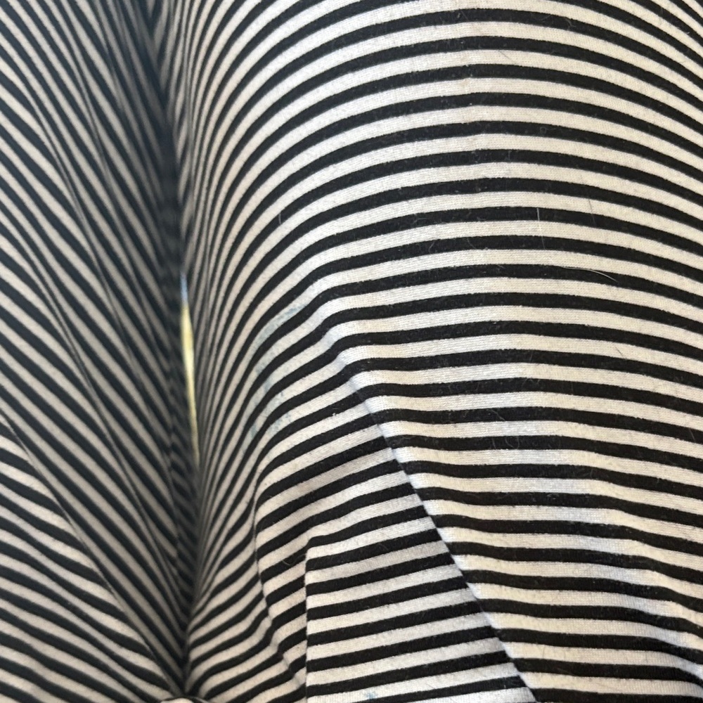 Black and White Striped Pants